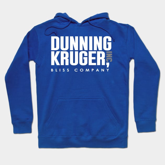 Dunning Kruger - Ignorance is Bliss (dark products) Hoodie by Illudium Creative